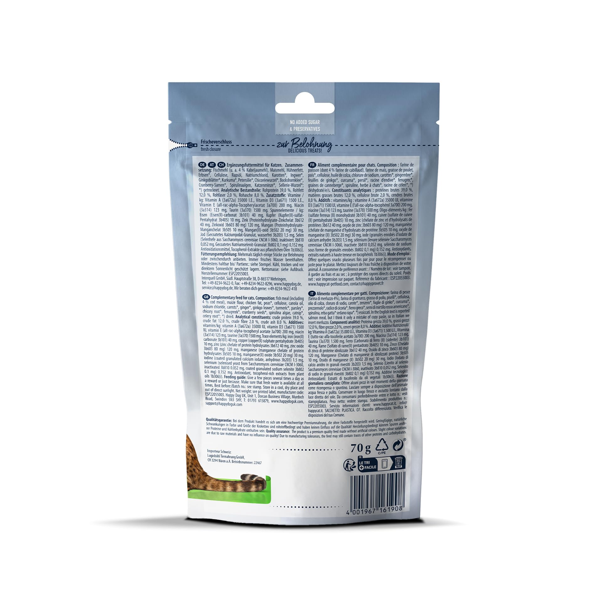 Happy Cat Culinary Crunchy Snack See-Kabeljau Leckerli 70 g