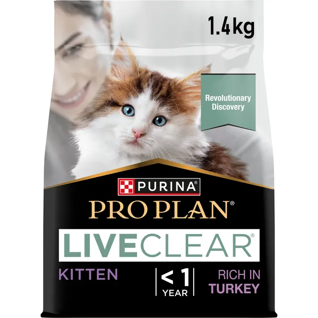 Pro Plan LiveClear Kitten Truthahn Trockenfutter 6x1,4 kg