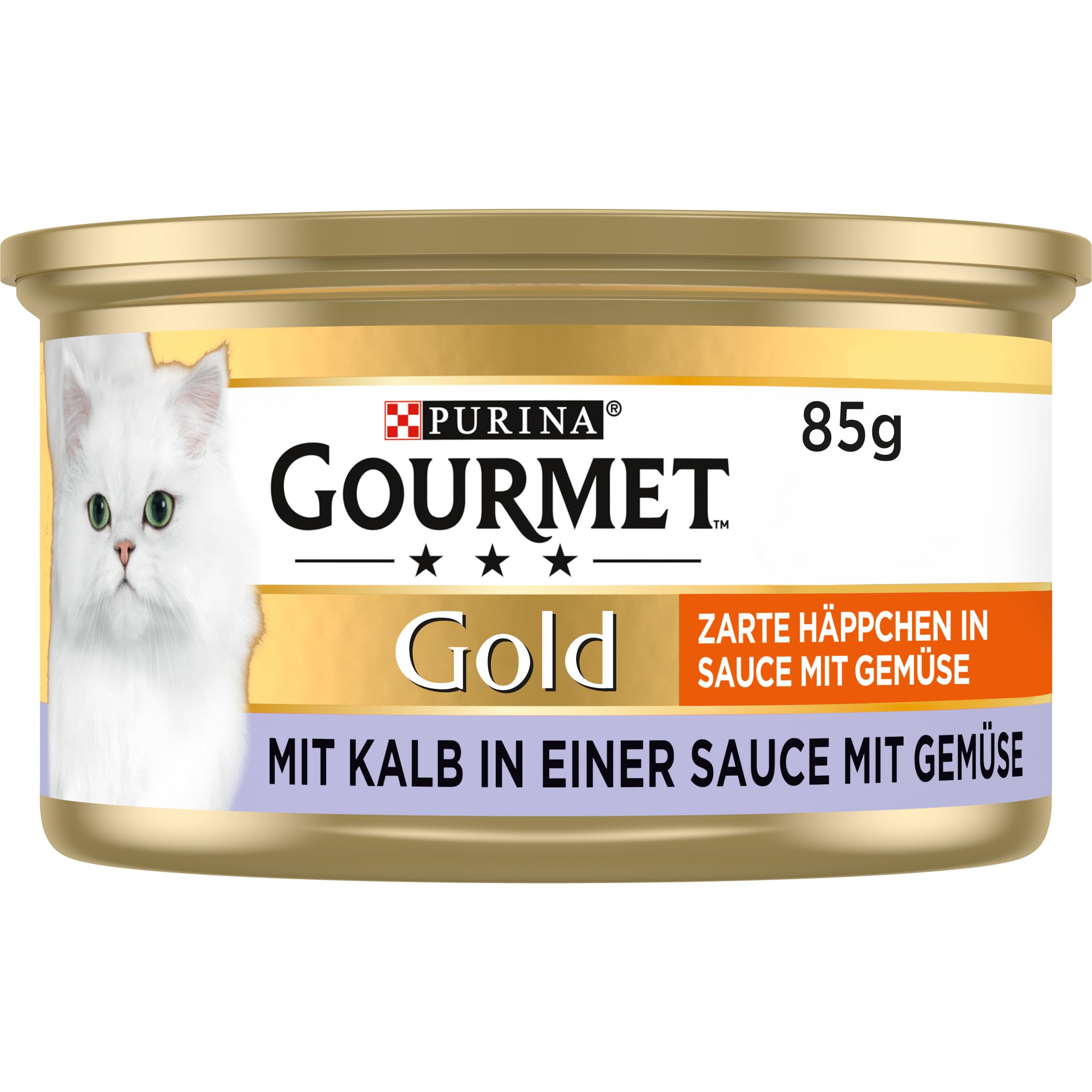 GOURMET Perle Genuss Sauce Nassfutter Kalb Gemüse 12x85g