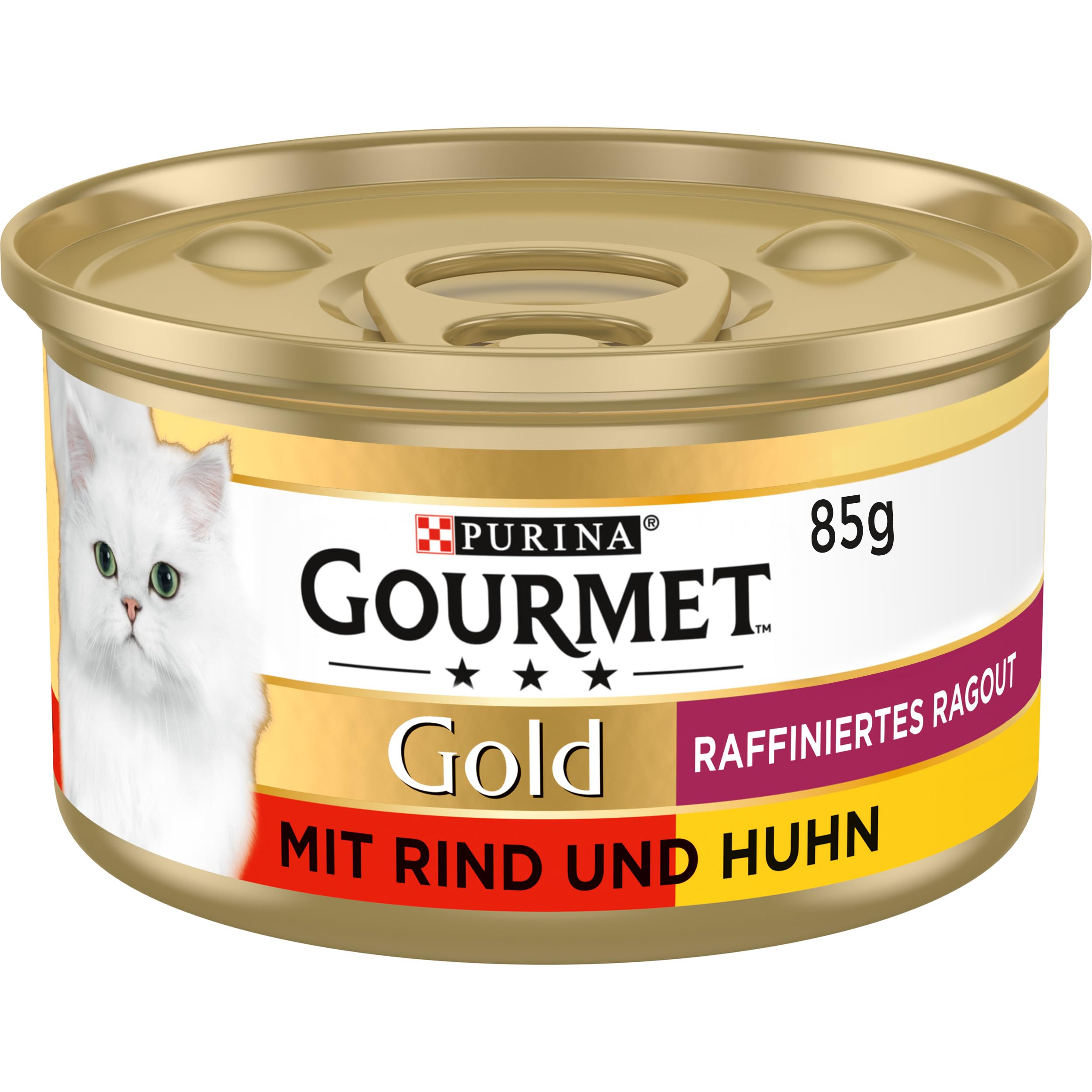 GOURMET Perle Duetto Lachs & Seelachs Nassfutter 12x85g mit Sauce