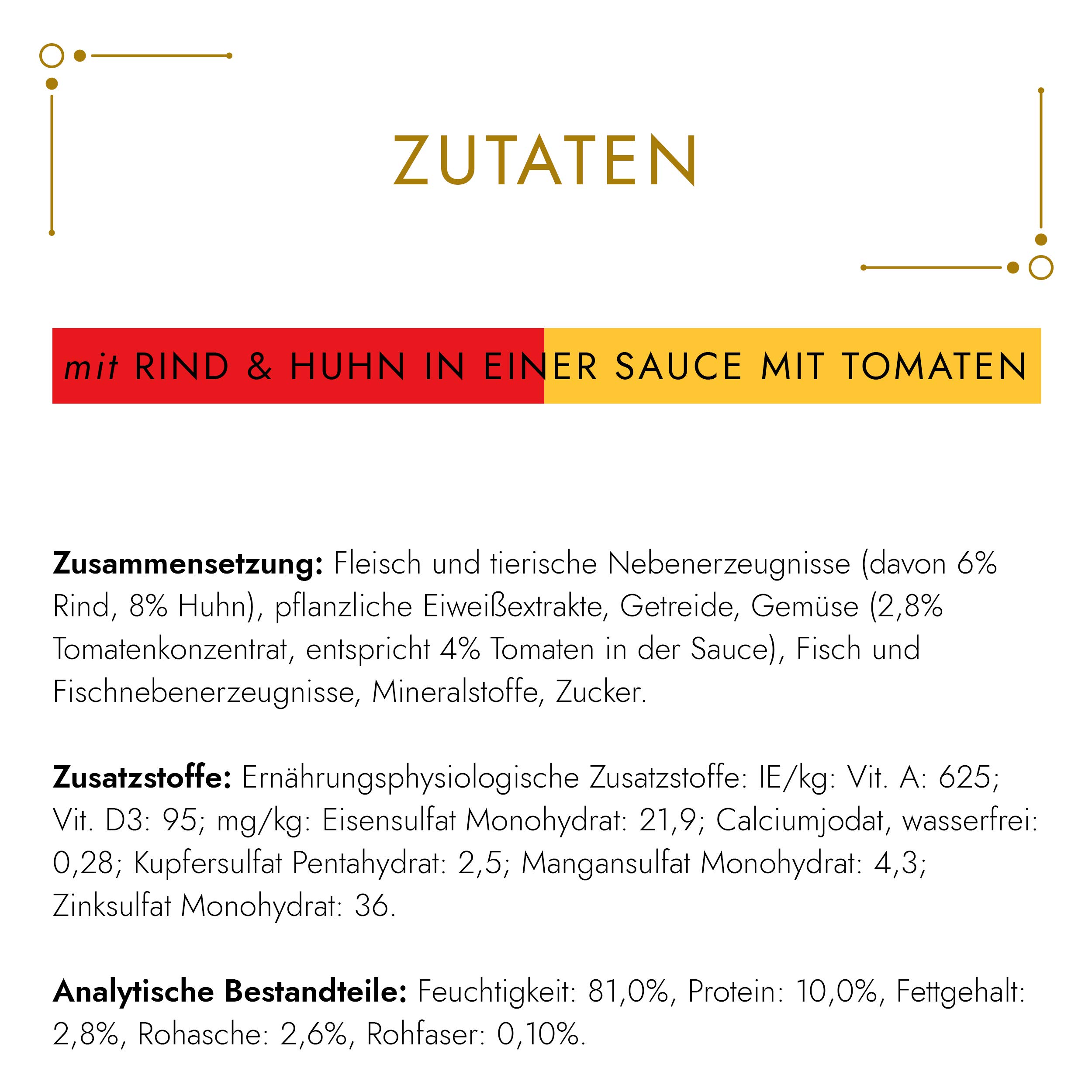 GOURMET Perle Sauce Nassfutter Rind Huhn 12x85g Tomate