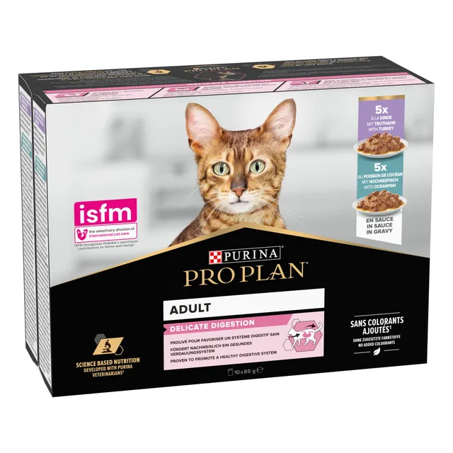 Pro Plan Delicate Nassfutter Truthahn Fisch 40x85g