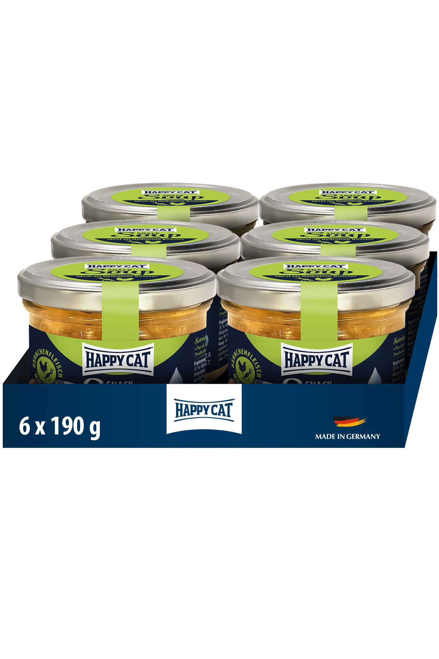 Happy Cat Culinary Katzensuppe Huhn Gemüse 6x190 ml