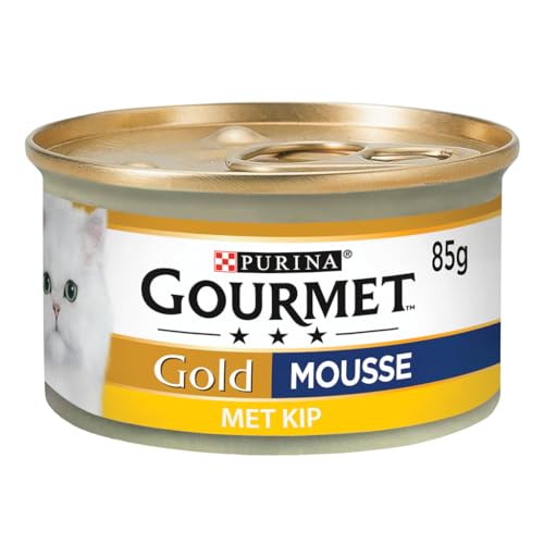 GOURMET Perle Genuss in Sauce Gold Mousse Huhn Nassfutter 85g