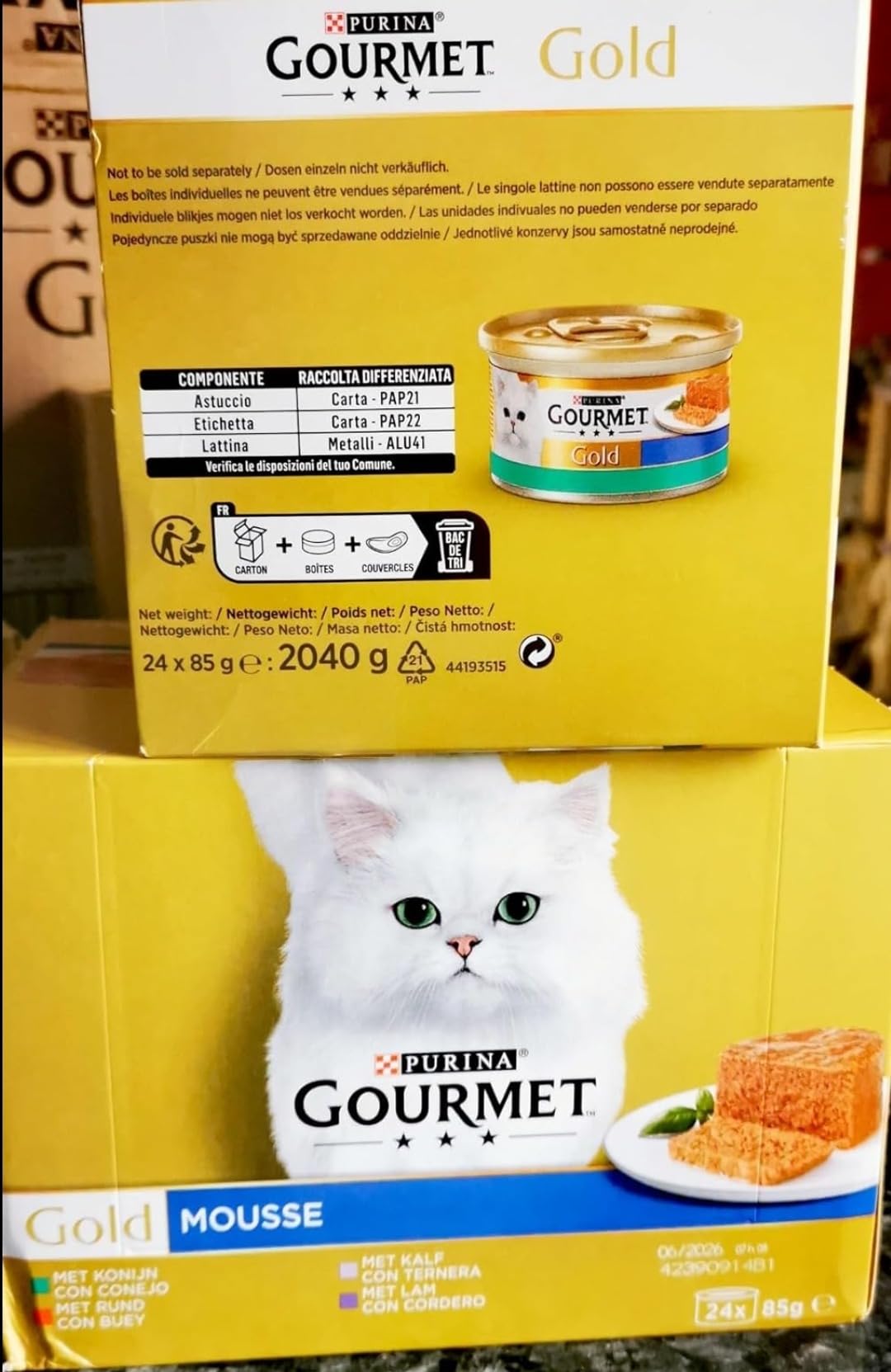 Gourmet Raffiniertes Ragout Nassfutter Mix 96x85 g