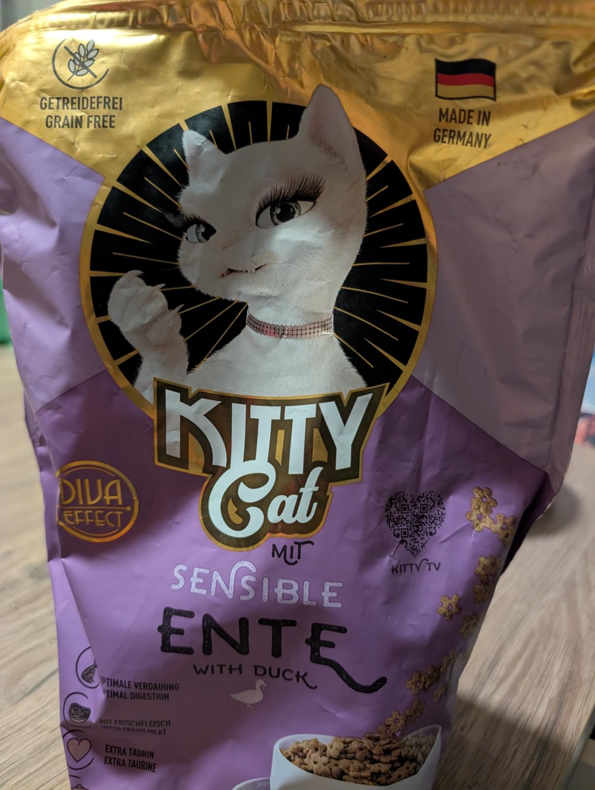 KITTY Cat Ente Sensible Trockenfutter 3kg getreidefrei