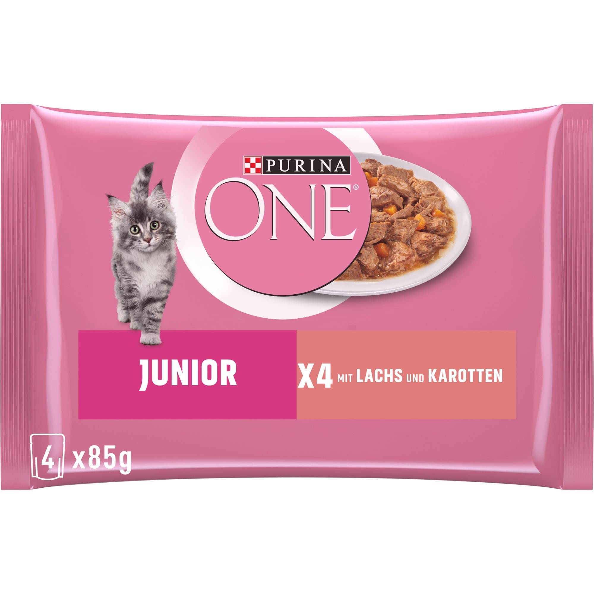 PURINA ONE BIFENSIS Junior Lachs Nassfutter 48er Pack Sauce