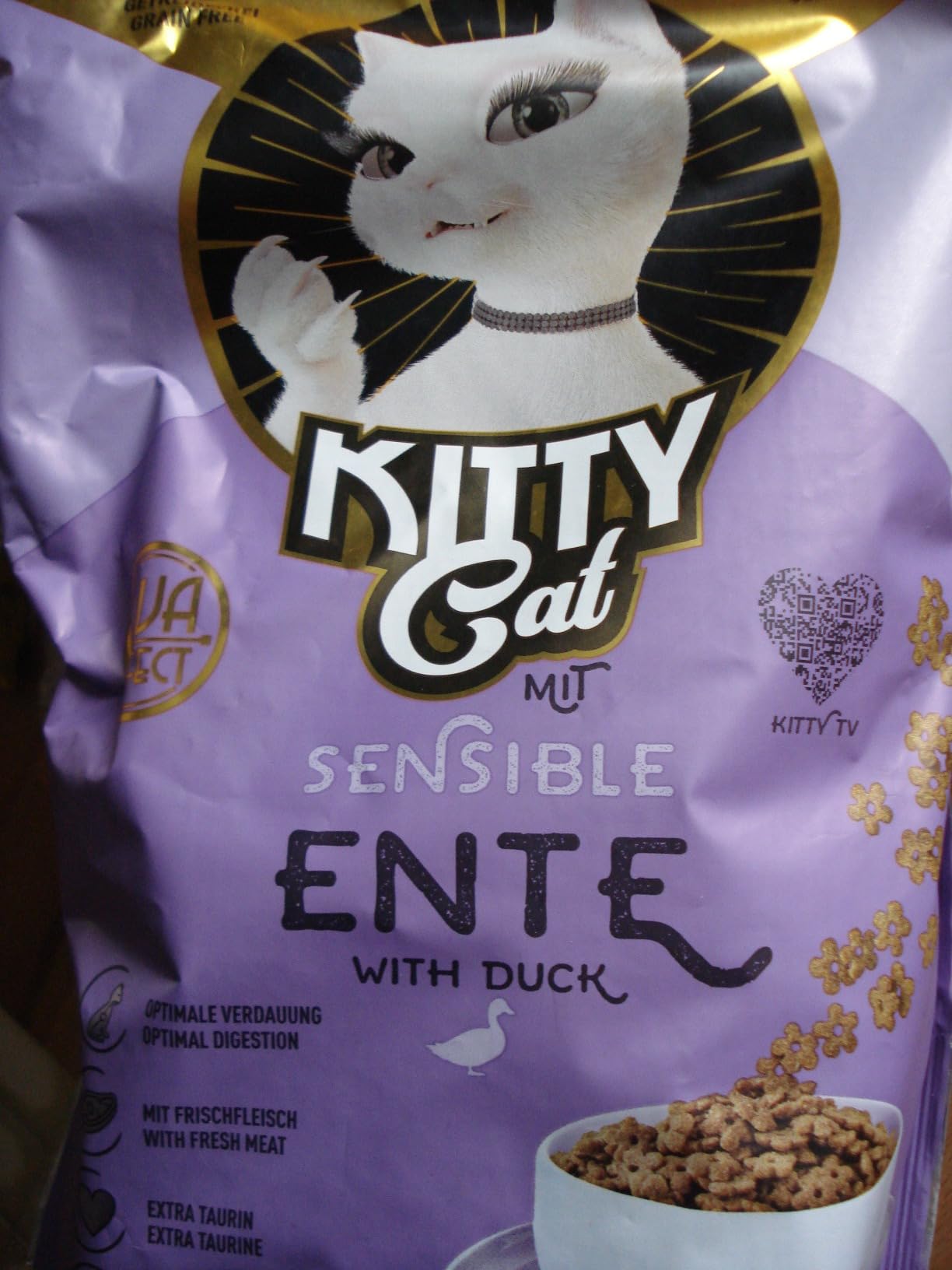 KITTY Cat Ente Sensible Trockenfutter 3kg getreidefrei