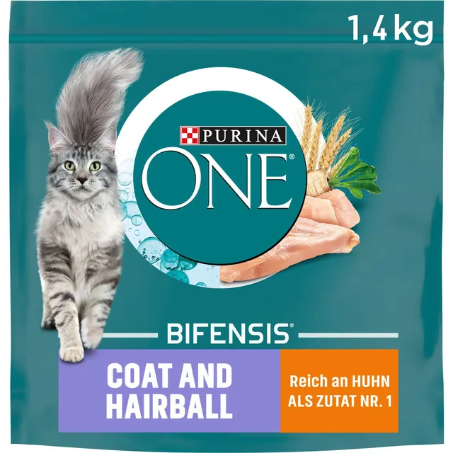 Purina One Bifensis Coat & Hairball Katzenfutter Huhn 8,4 kg