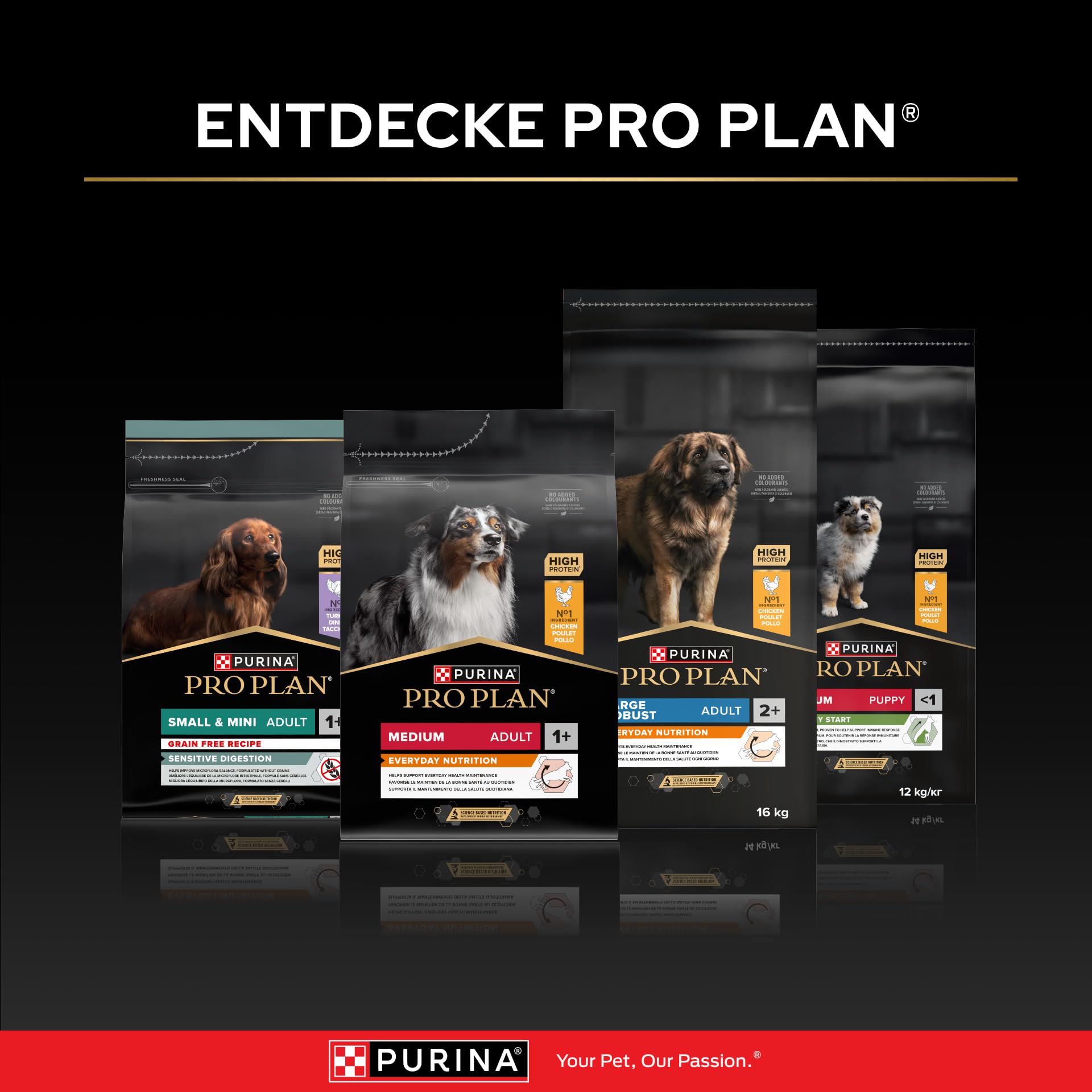 PRO PLAN Medium Large Adult 7+ Lamm Trockenfutter 16kg Senior