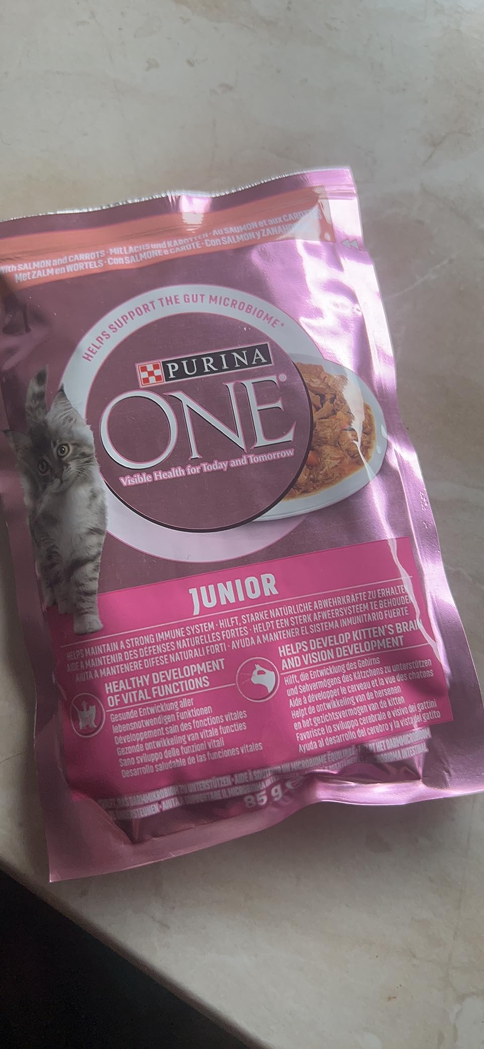 PURINA ONE BIFENSIS Junior Lachs Nassfutter 48er Pack Sauce