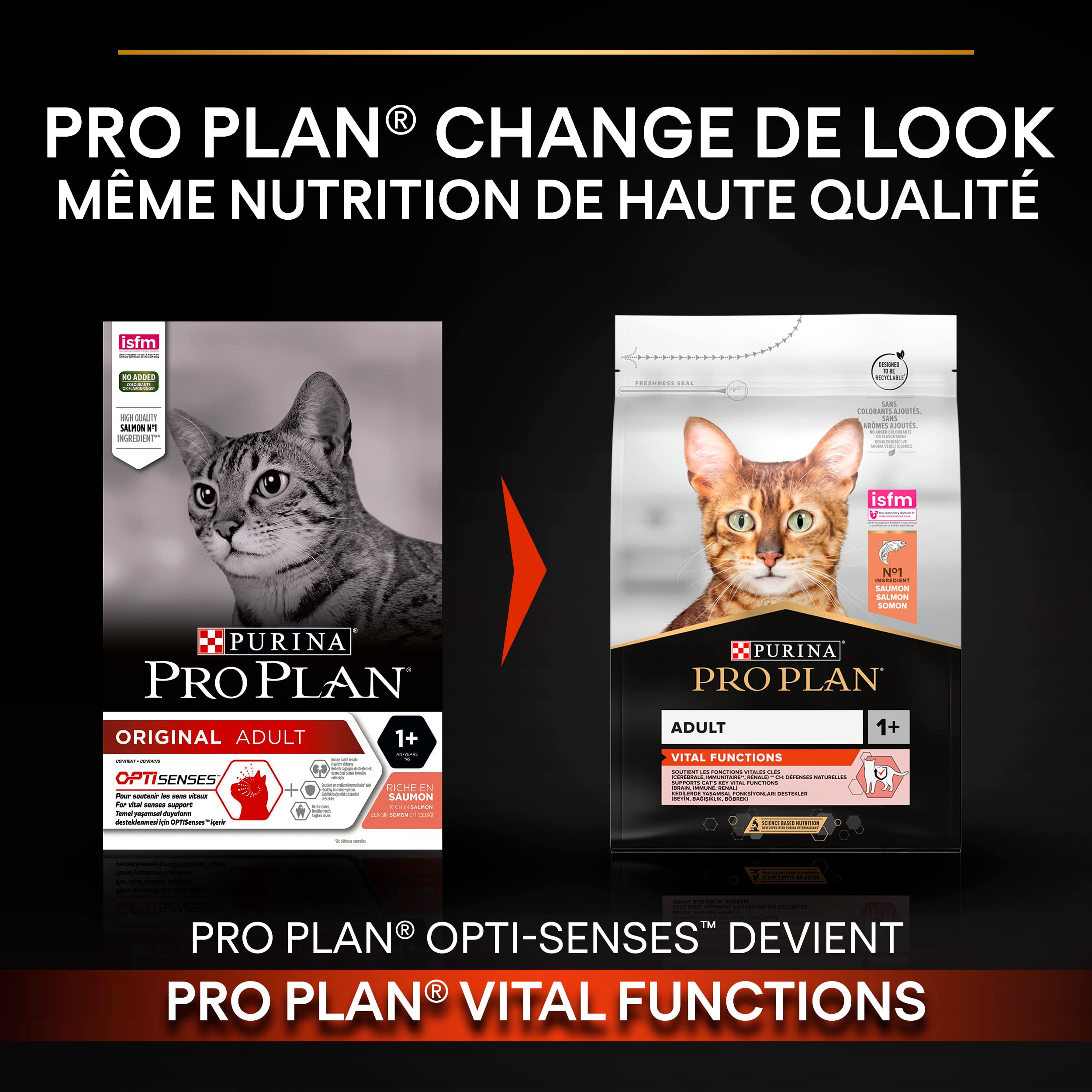 Pro Plan Vitalfunktionen Trockenfutter Lachs 1,5 kg Katze