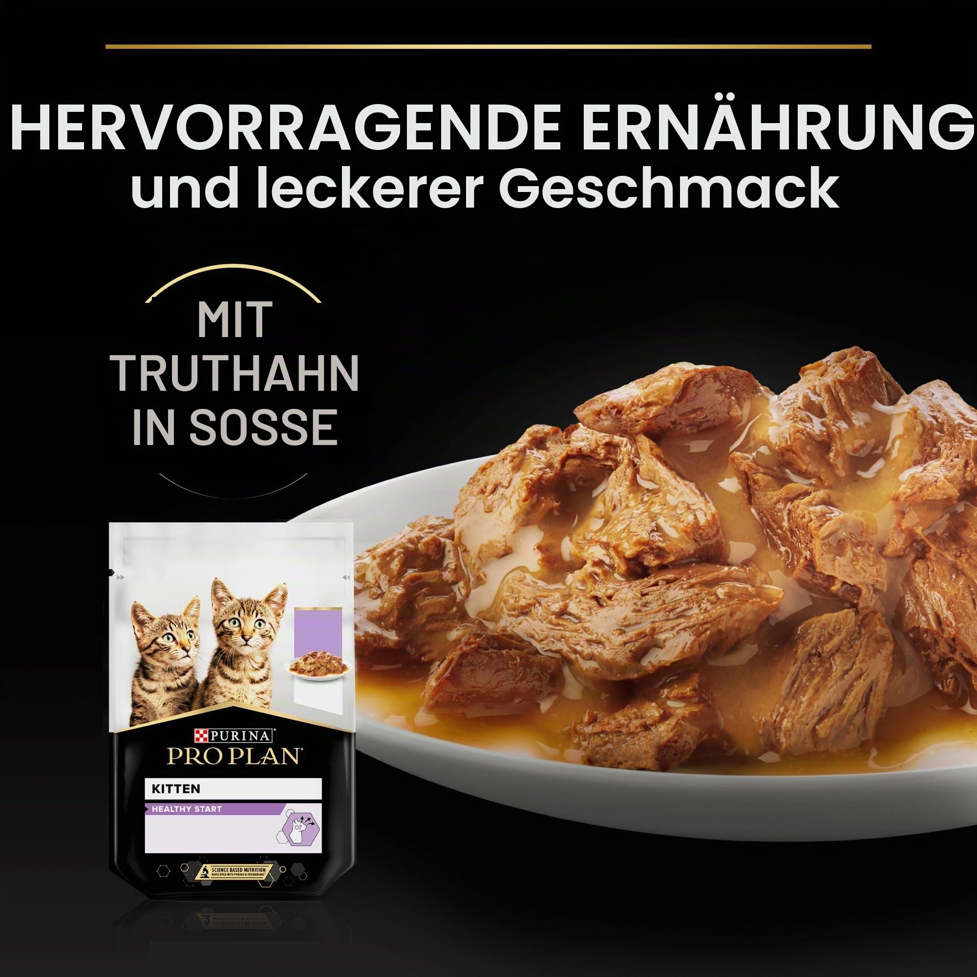 Purina Pro Plan Kitten Healthy Start Nassfutter Truthahn 10x85g