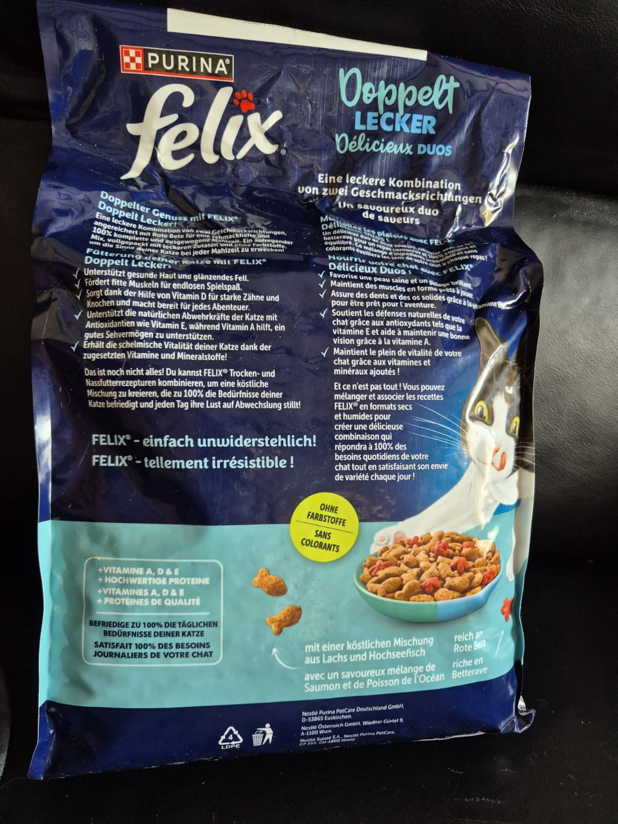 Felix Doppelt Lecker Senior 7+ Trockenfutter Huhn 4x4kg