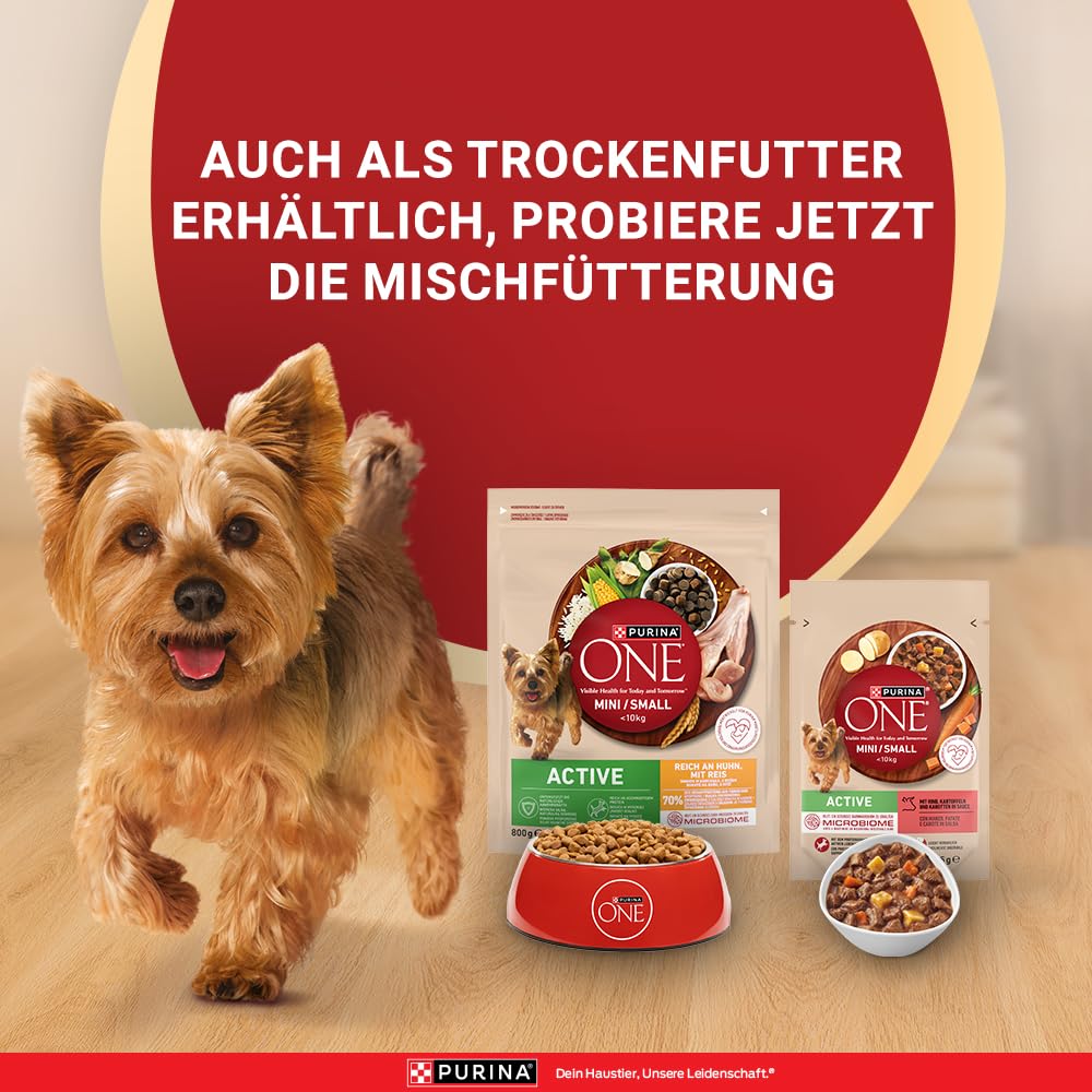 Purina One Mini Small Active Nassfutter 60x85 g