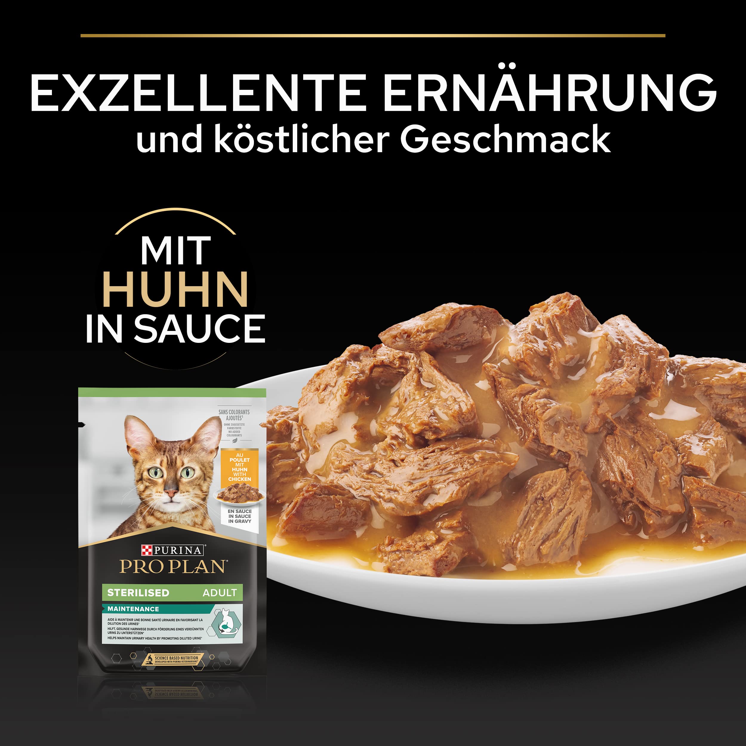 PRO PLAN Adult Sterilised Nassfutter Huhn 850g Harnwege