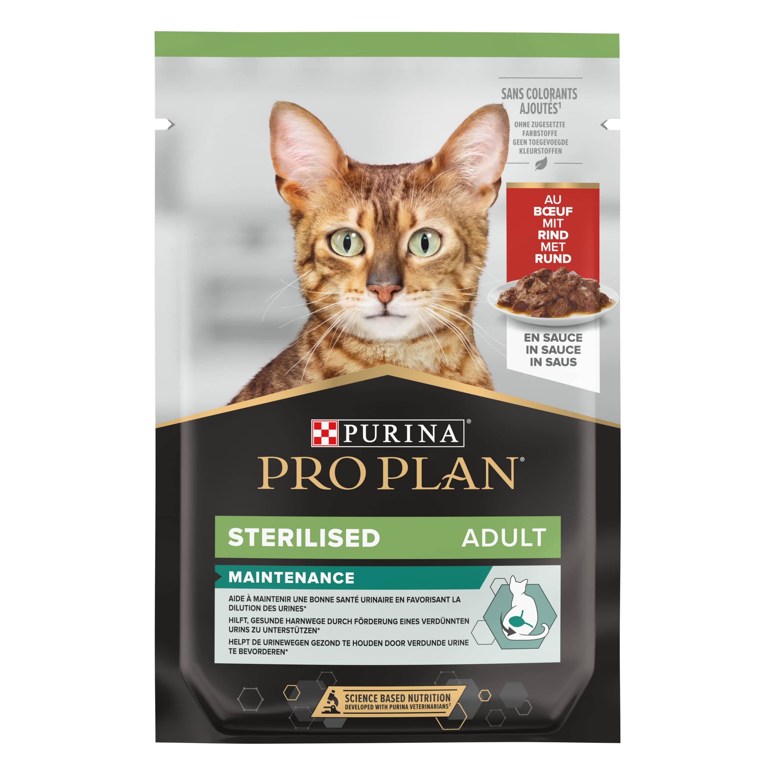 Purina Pro Plan Sterilised Nutrisavour Nassfutter Rind 24x85g