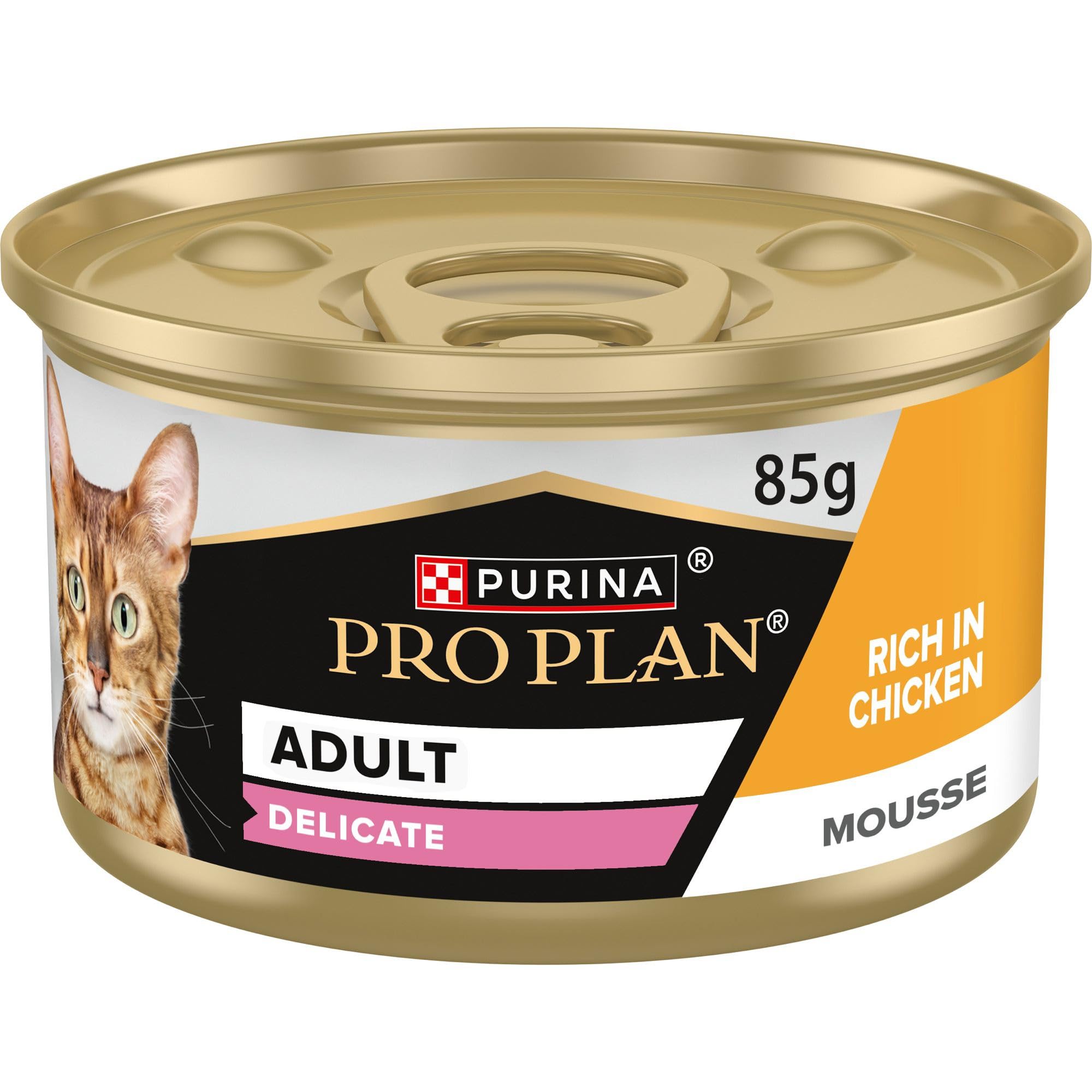 Purina Pro Plan Delicate Nassfutter Mousse Huhn 24x85 g