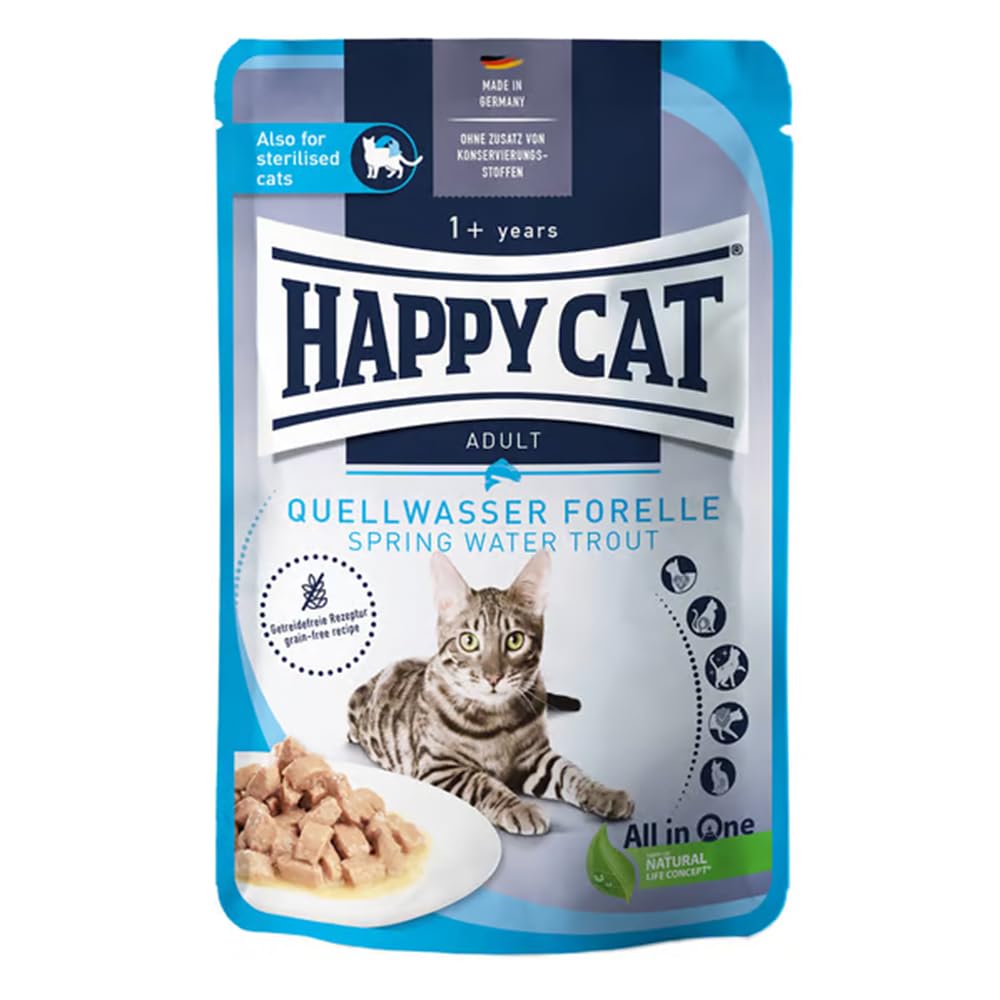 Happy Cat Sterilised Voralpen-Rind Trockenfutter 4kg fettarm