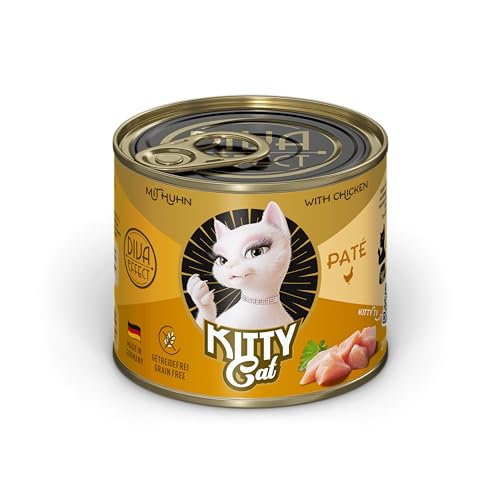 KITTY Cat Paté Huhn Nassfutter 6x200 g getreidefrei