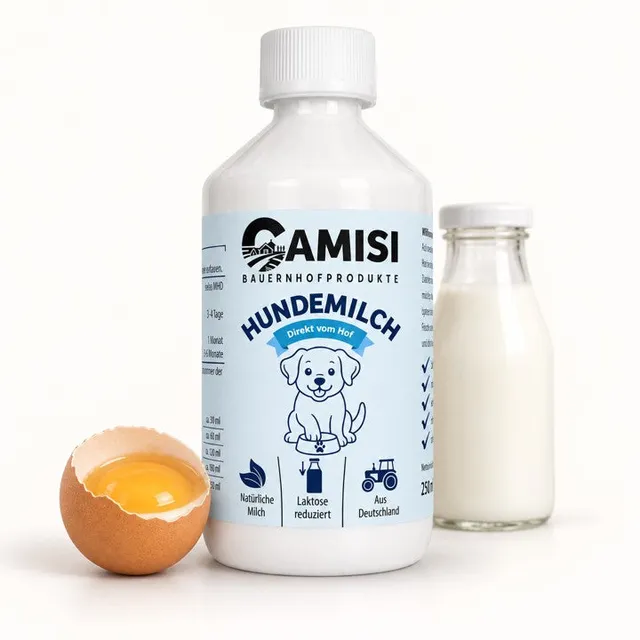 CAMISI Hundemilch Laktosereduziert Hundemilch mit Kolostrum