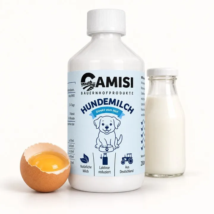 CAMISI Hundemilch Laktosereduziert Hundemilch mit Kolostrum