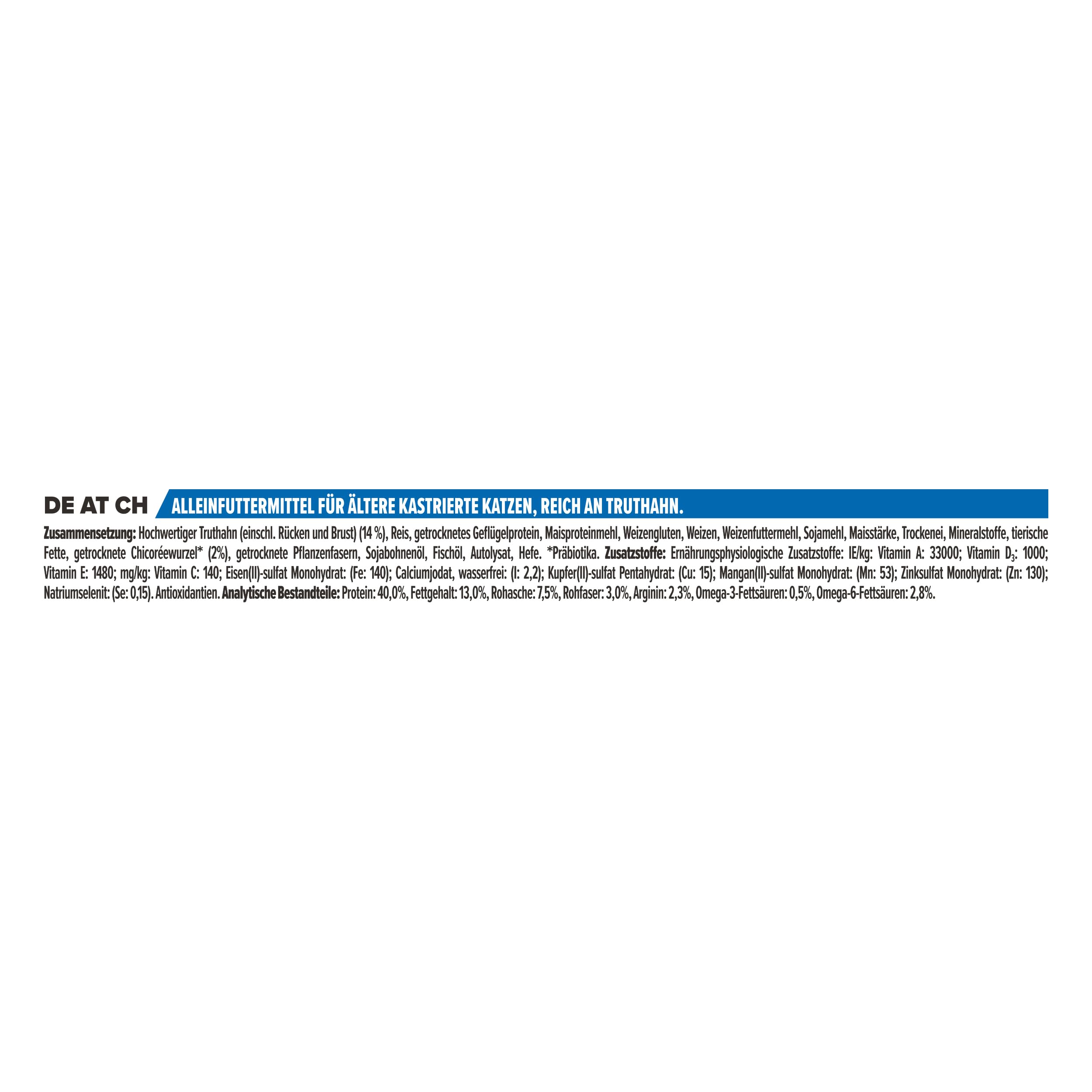PRO PLAN Sterilised Senior 7+ Trockenfutter Truthahn 10kg