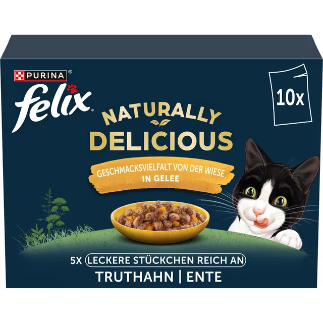 Felix So gut wie es aussieht Nassfutter von der Wiese 6er Pack getreidefrei