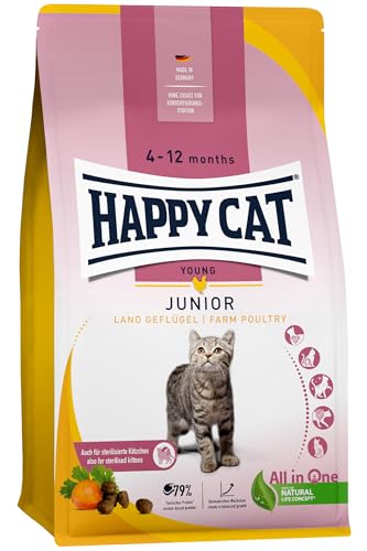 Happy Cat Young Junior Geflügel Trockenfutter 300g für Kitten